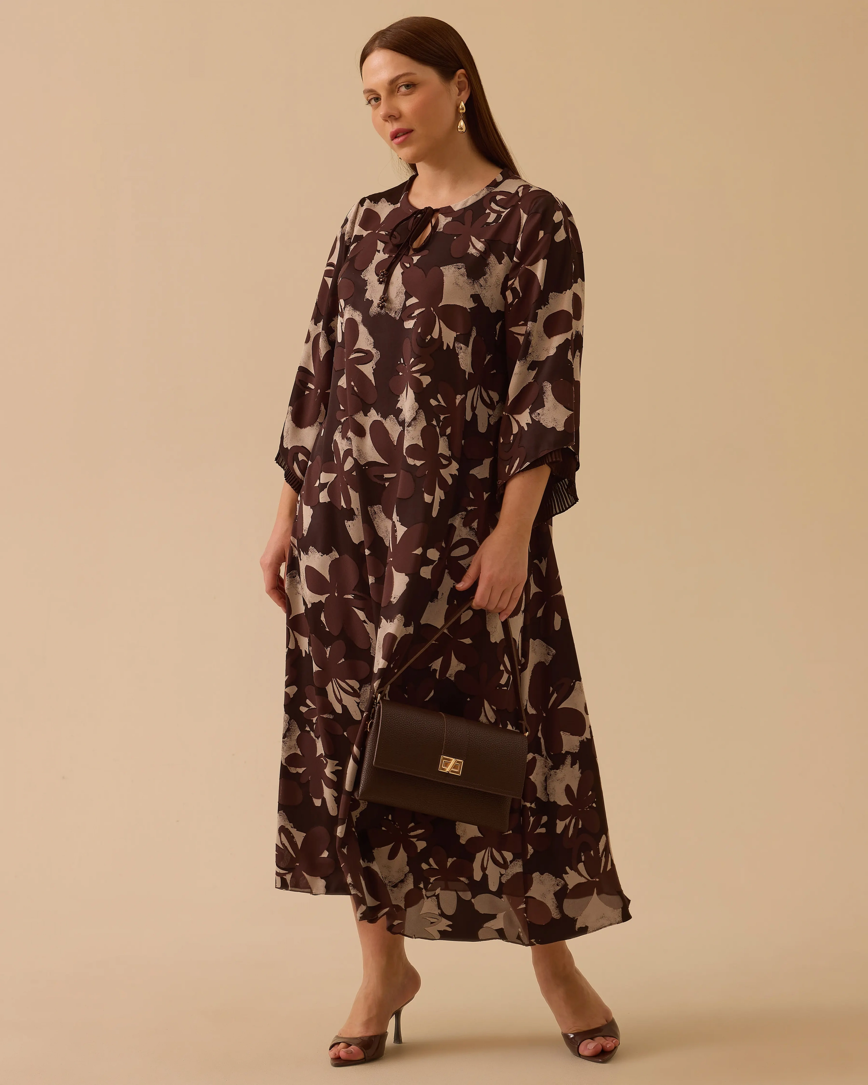 GALA-Xİ ELBİSE 1314012 - KAHVE