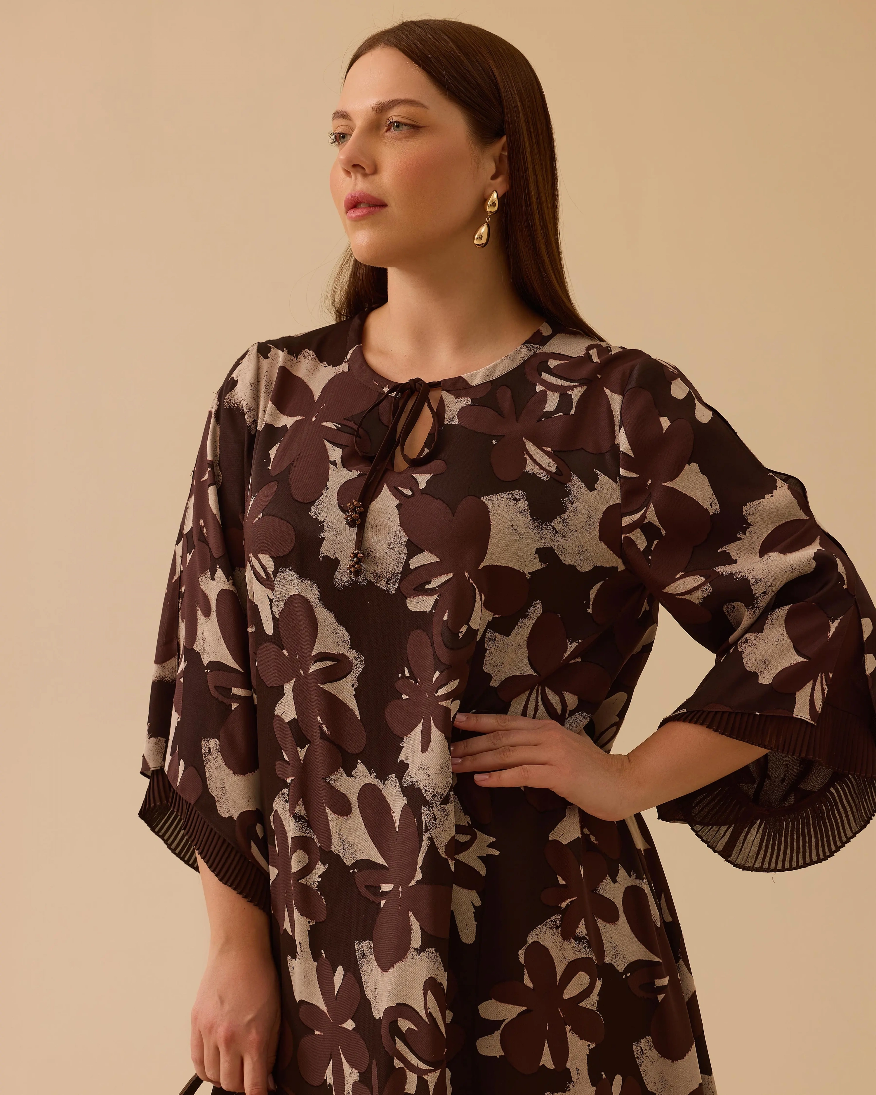 GALA-Xİ ELBİSE 1314012 - KAHVE