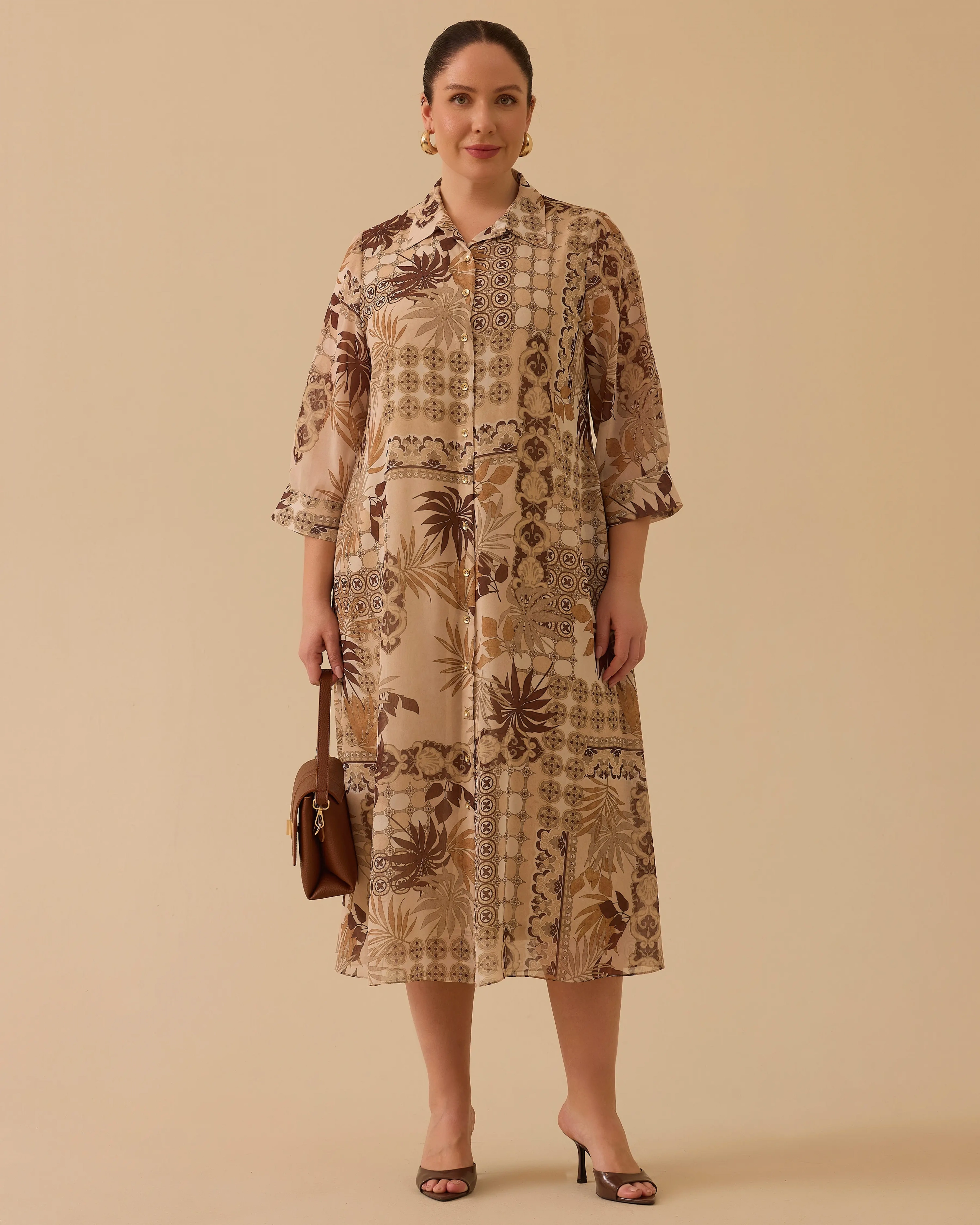 GALA-Xİ ELBİSE 1314024 - KAHVE