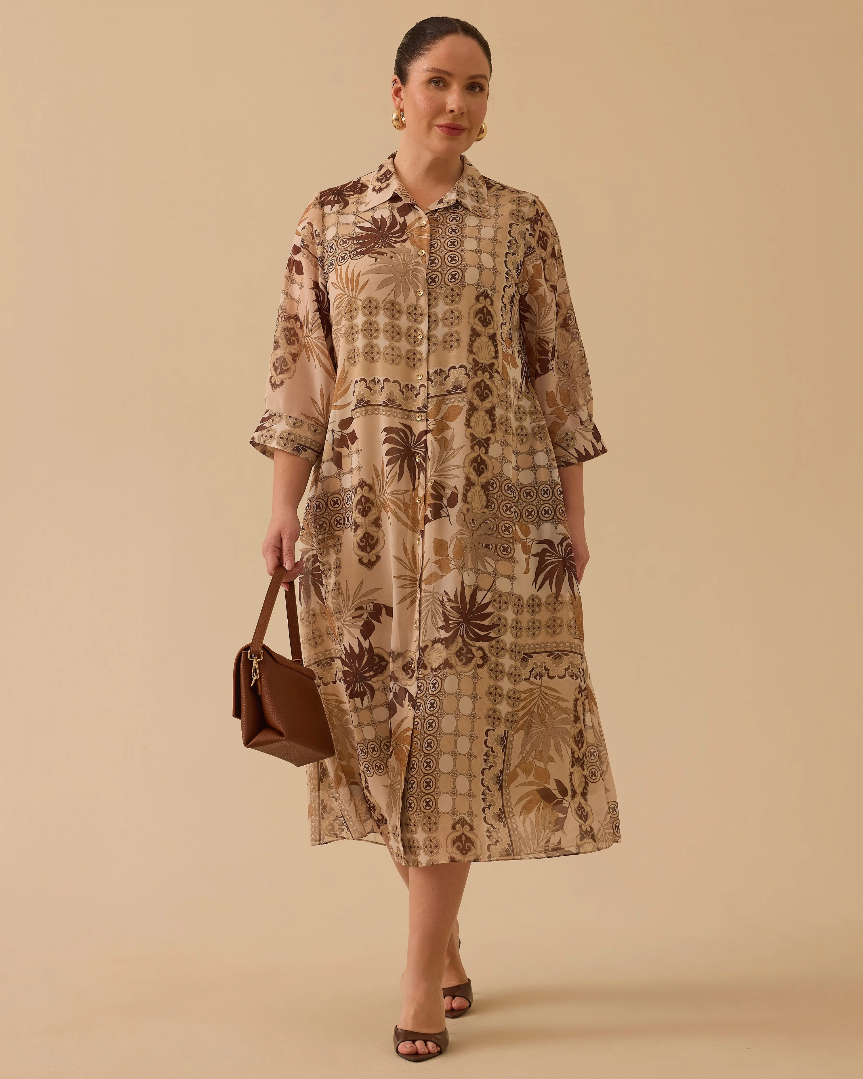 GALA-Xİ ELBİSE 1314024 - KAHVE