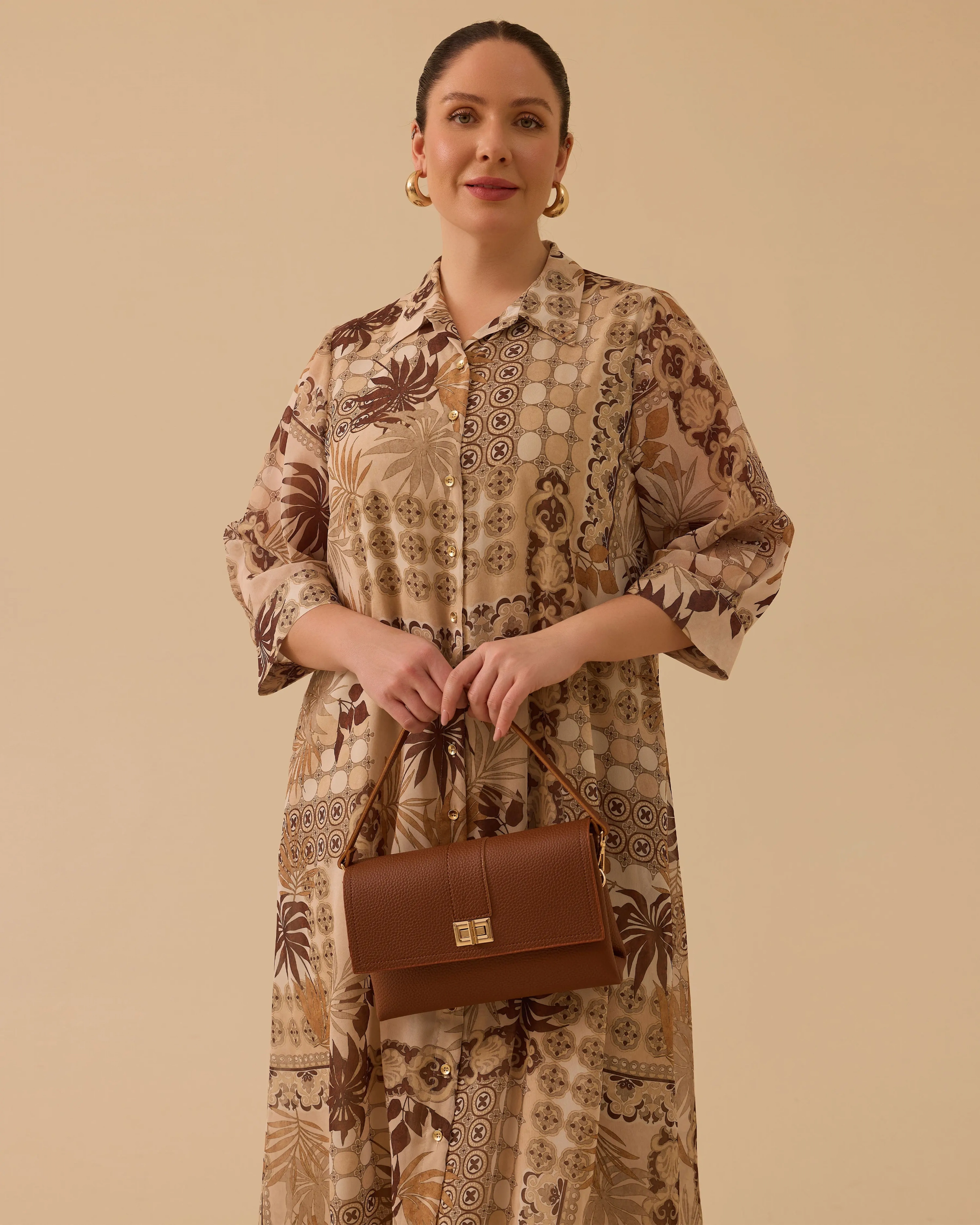 GALA-Xİ ELBİSE 1314024 - KAHVE