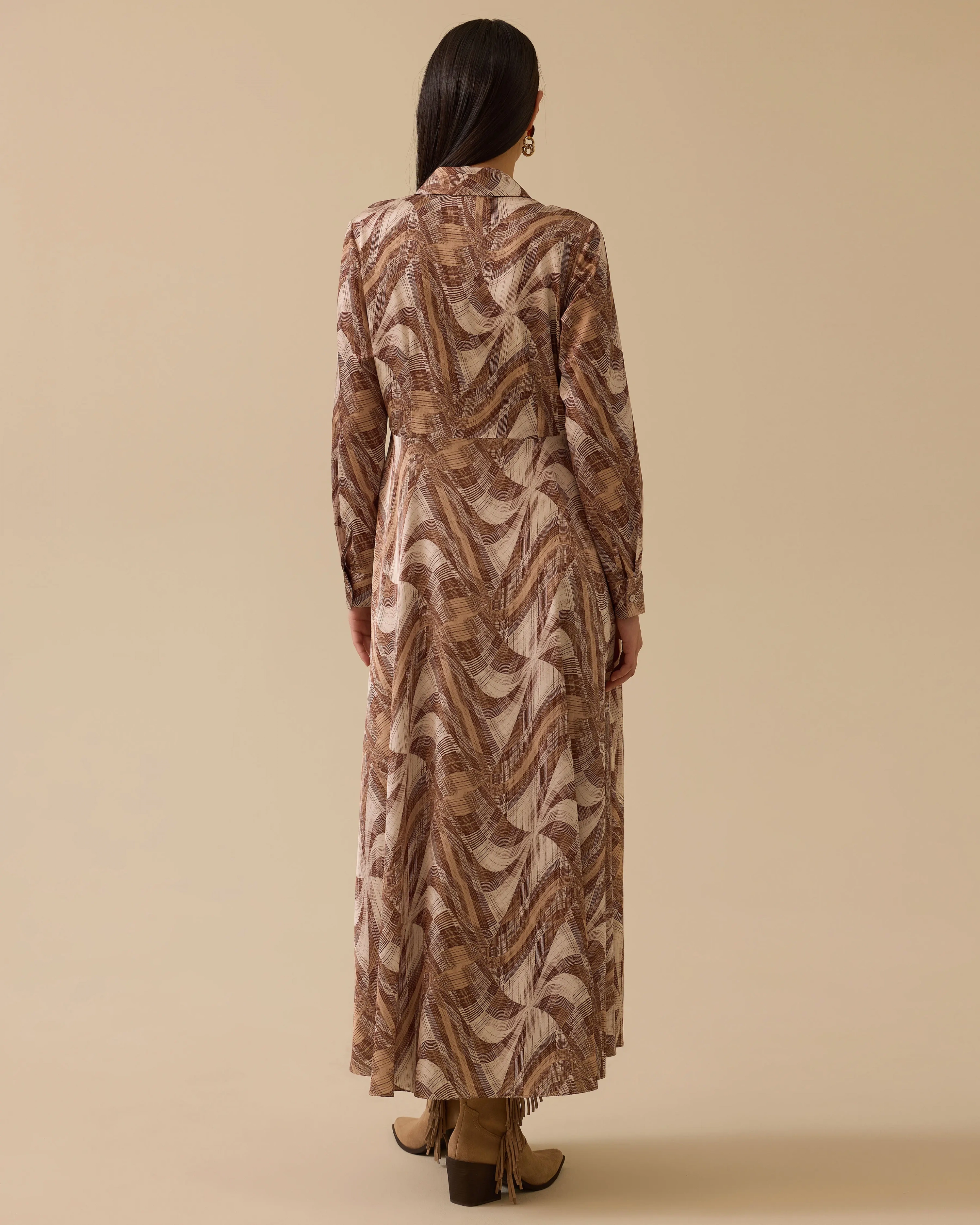 SCL ELBİSE 1311017 - KAHVE