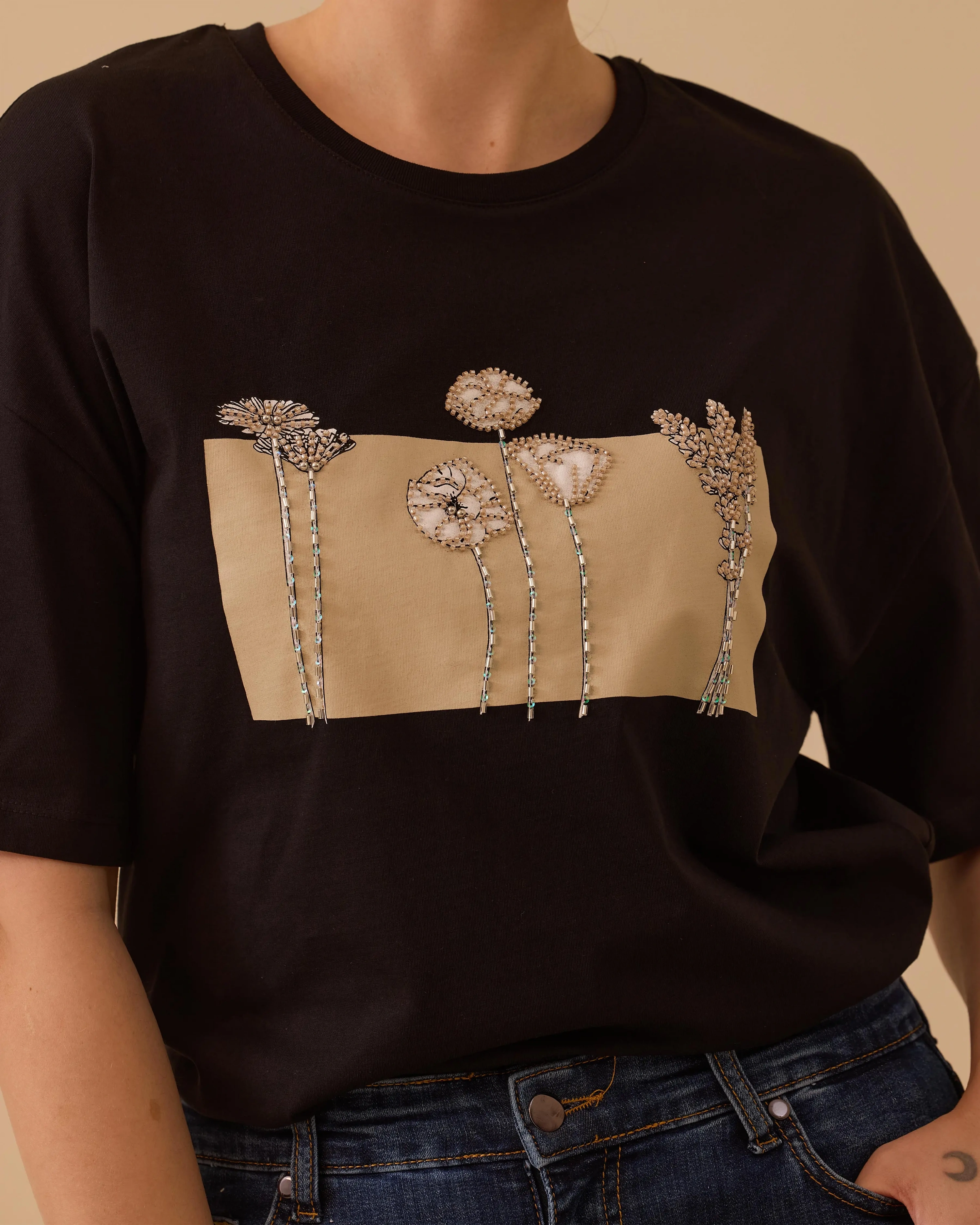 SEÇİL TSHIRT 2410004 - SİYAH