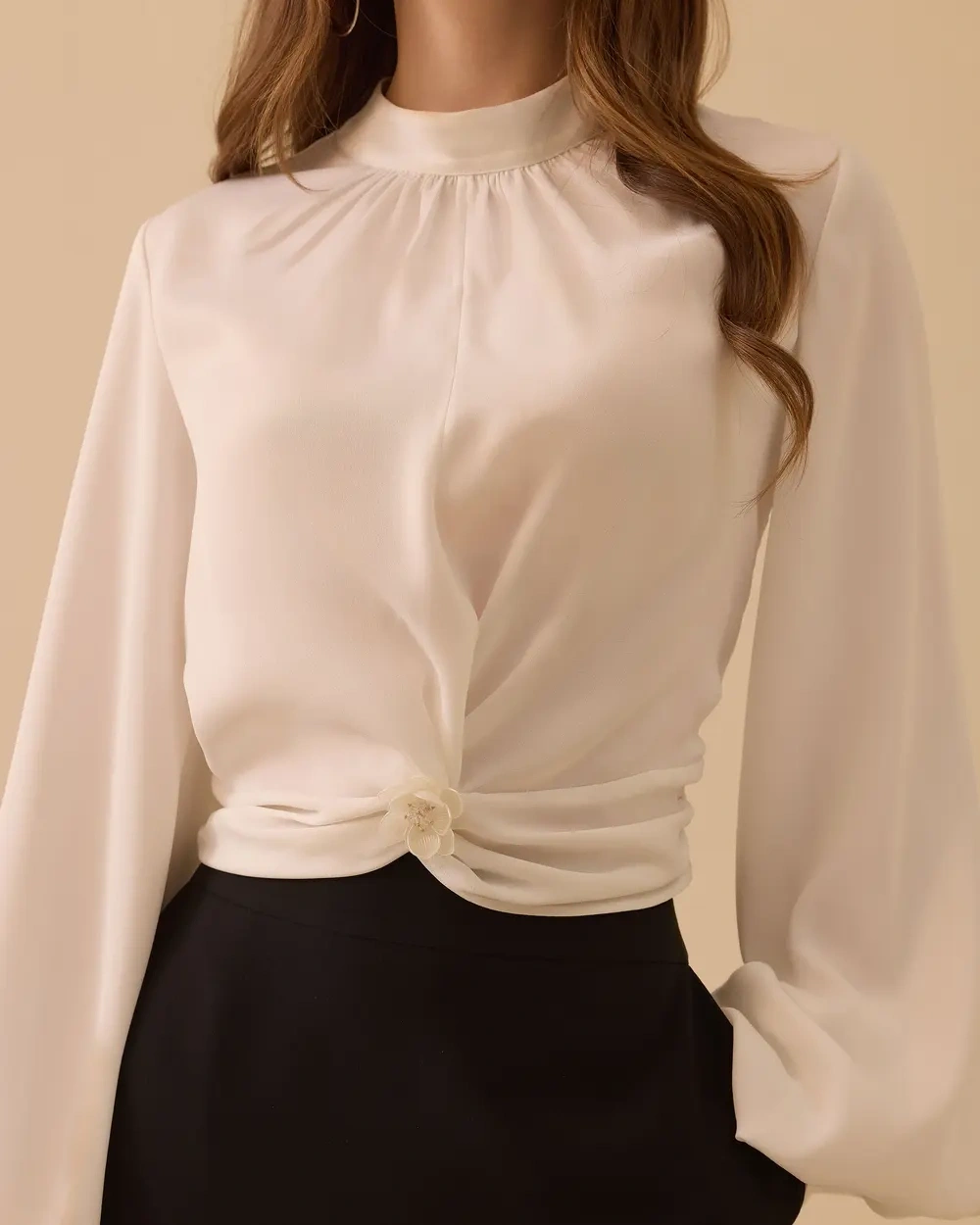 SEÇİL BLUZ 1810019 - EKRU