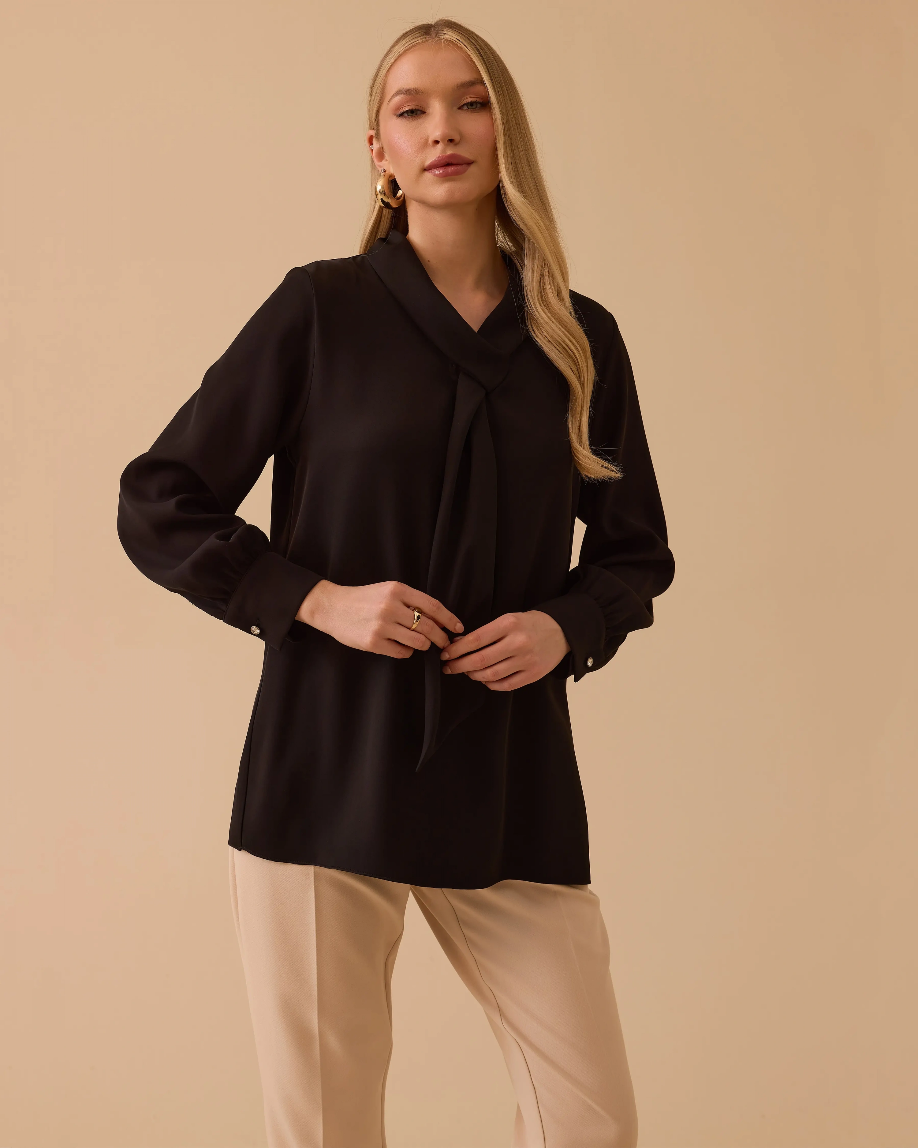 SEÇİL BLUZ 1810015 - SİYAH