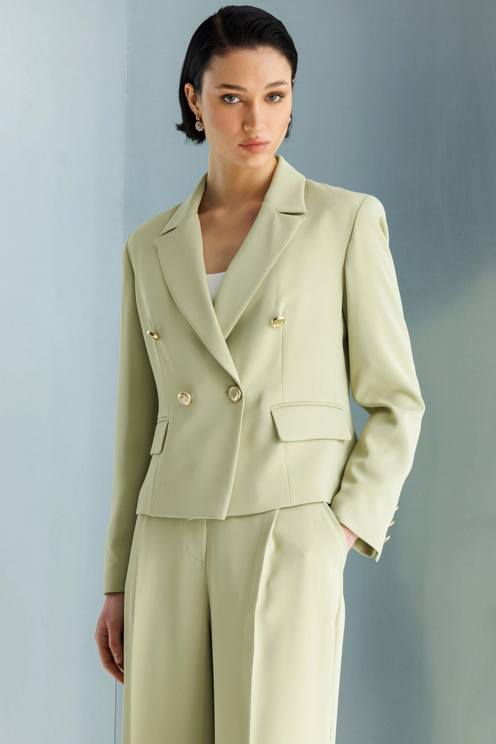 MODAİLGİ CEKET 70050 - MİNT YEŞİLİ