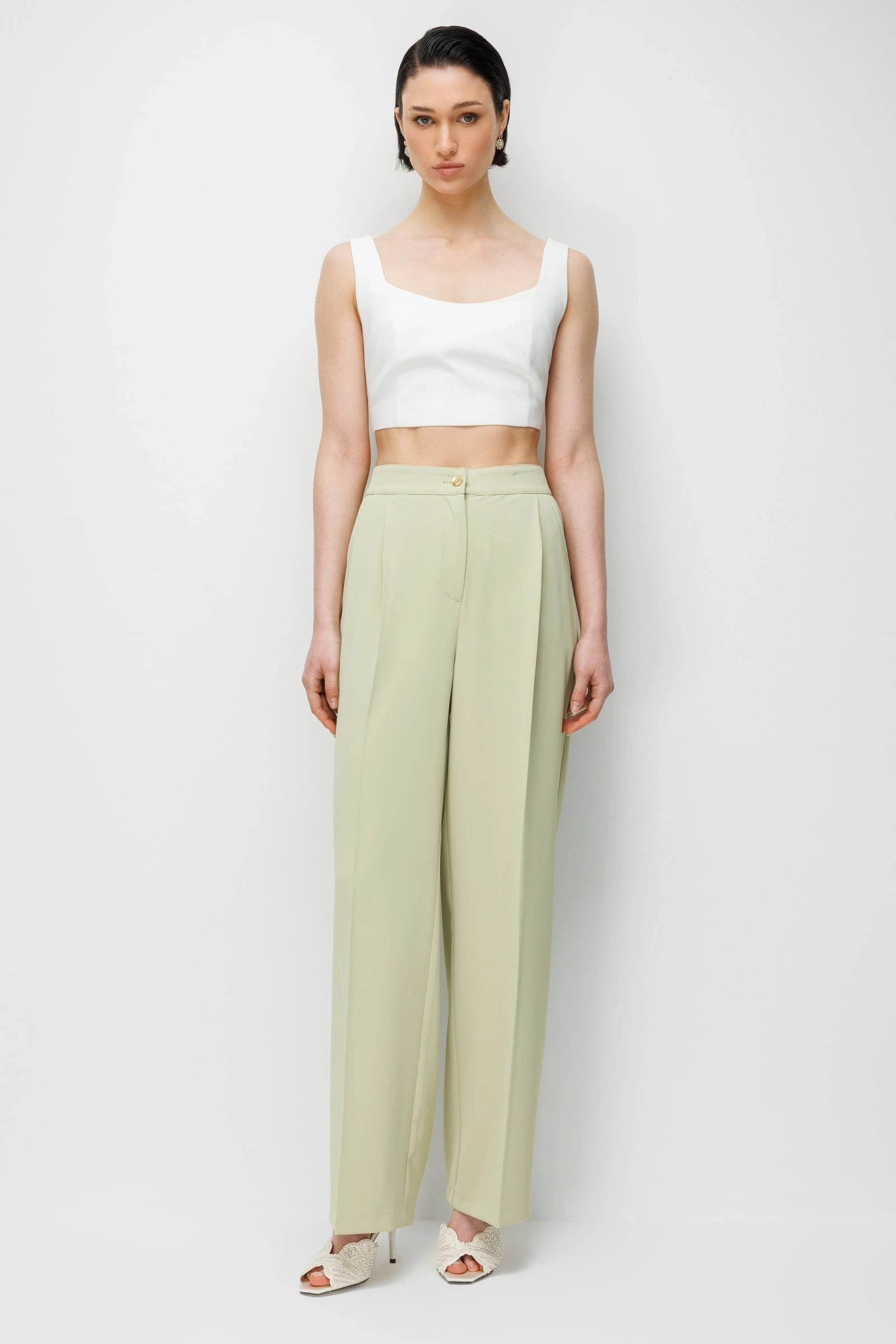 MODAİLGİ PANTOLON 40050 - MİNT YEŞİLİ