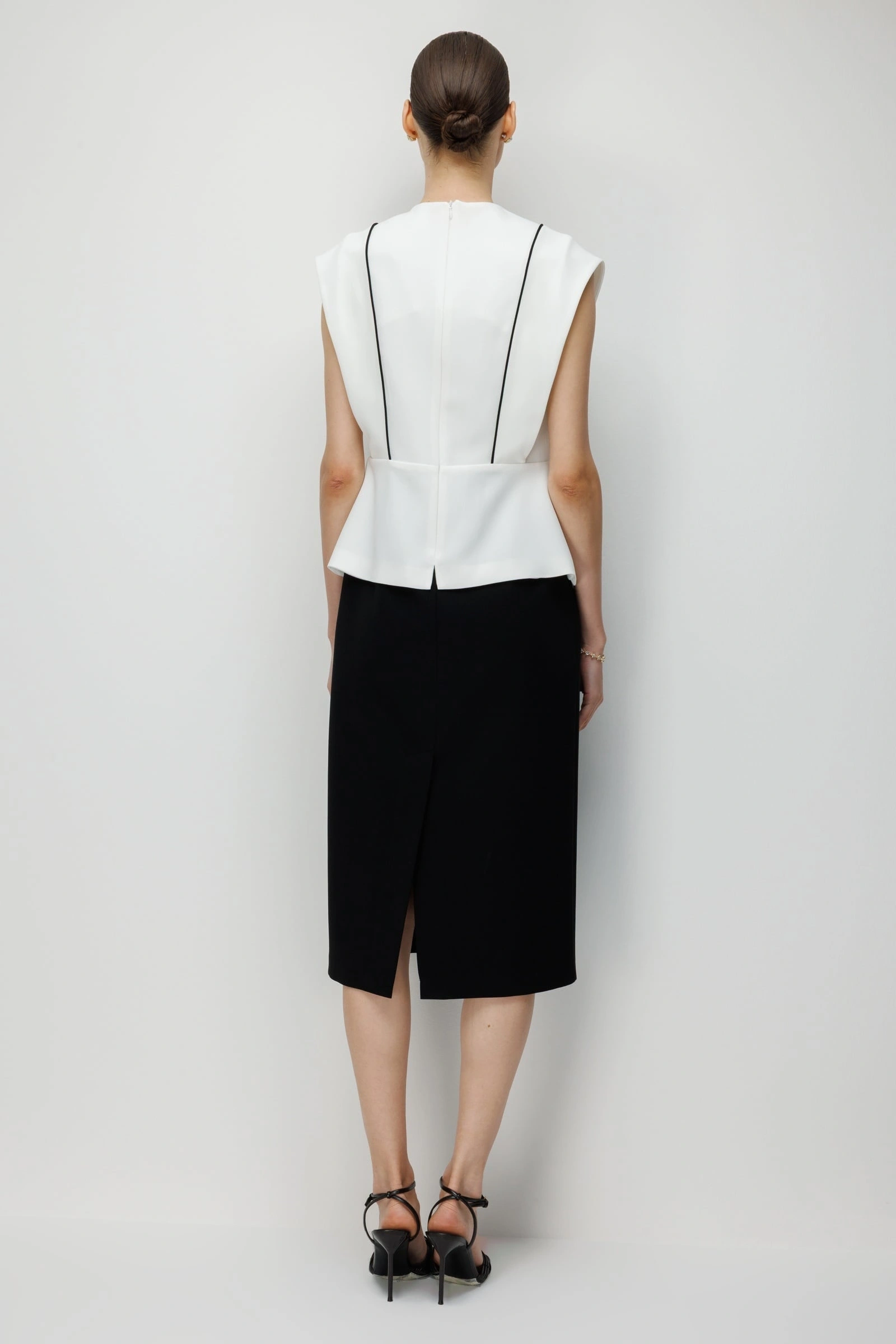 MODAİLGİ YLK-ELBİSE 60116 - SİYAH-EKRU