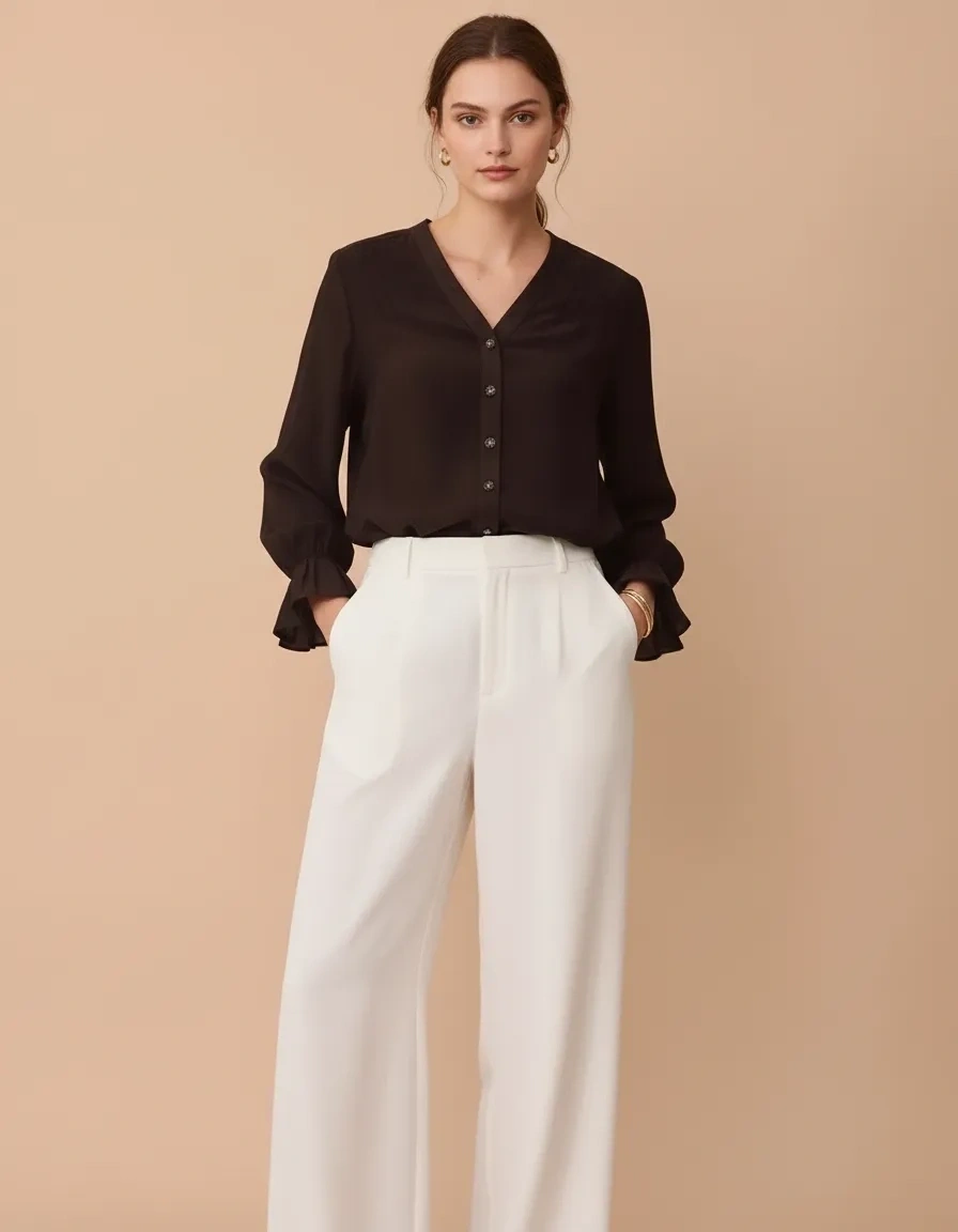 SEÇİL GÖMLEK 1510042 - SİYAH