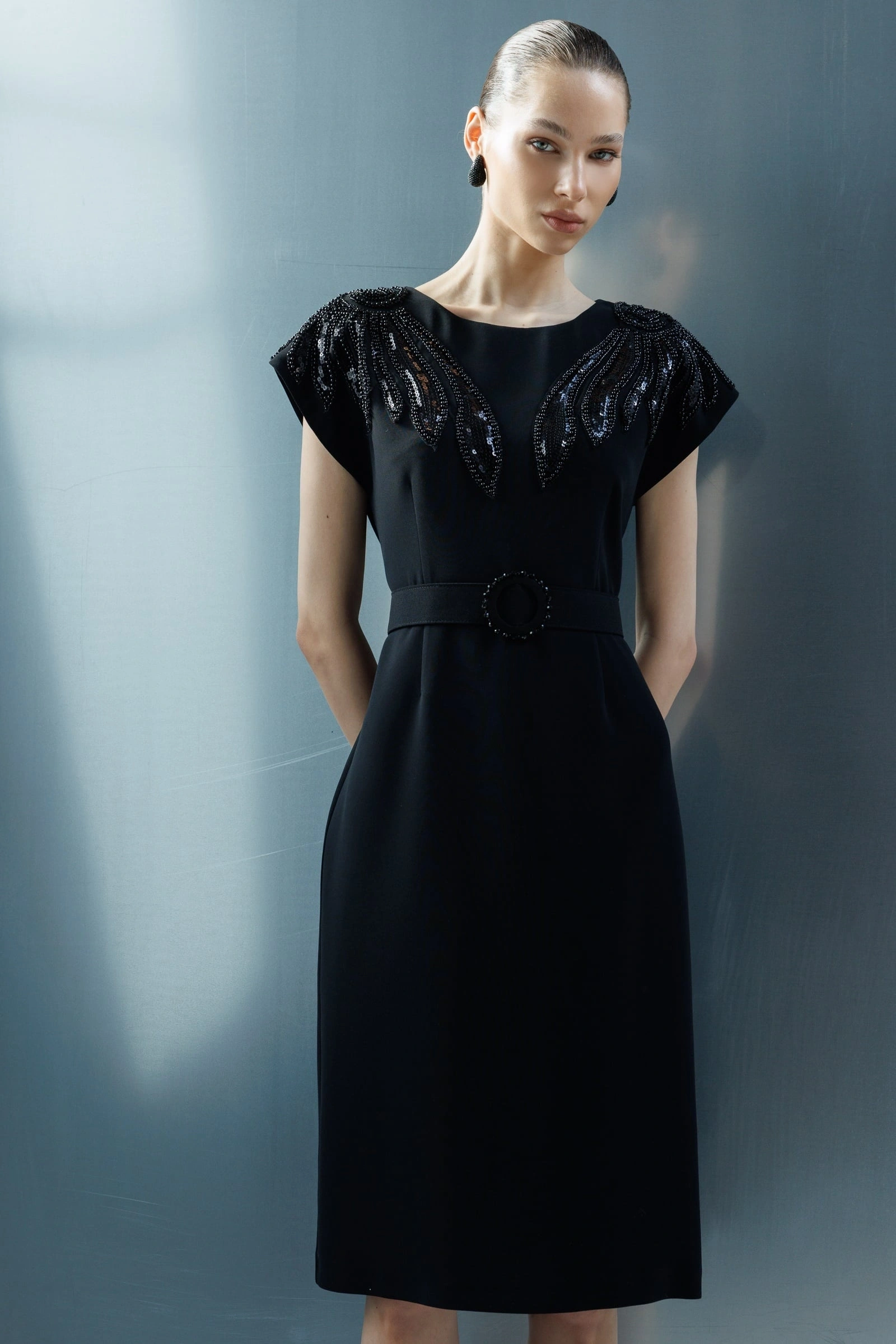 MODAİLGİ ELBİSE 60128 - SİYAH