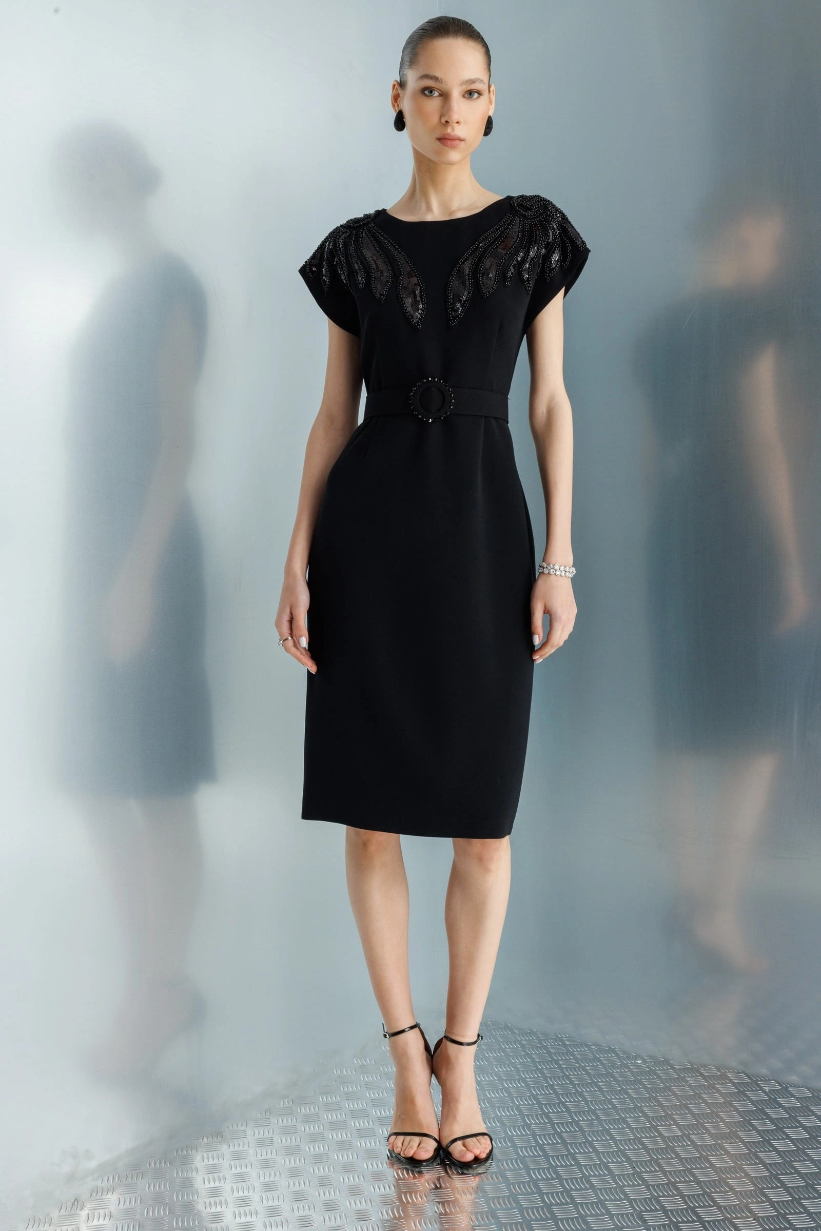 MODAİLGİ ELBİSE 60128 - SİYAH