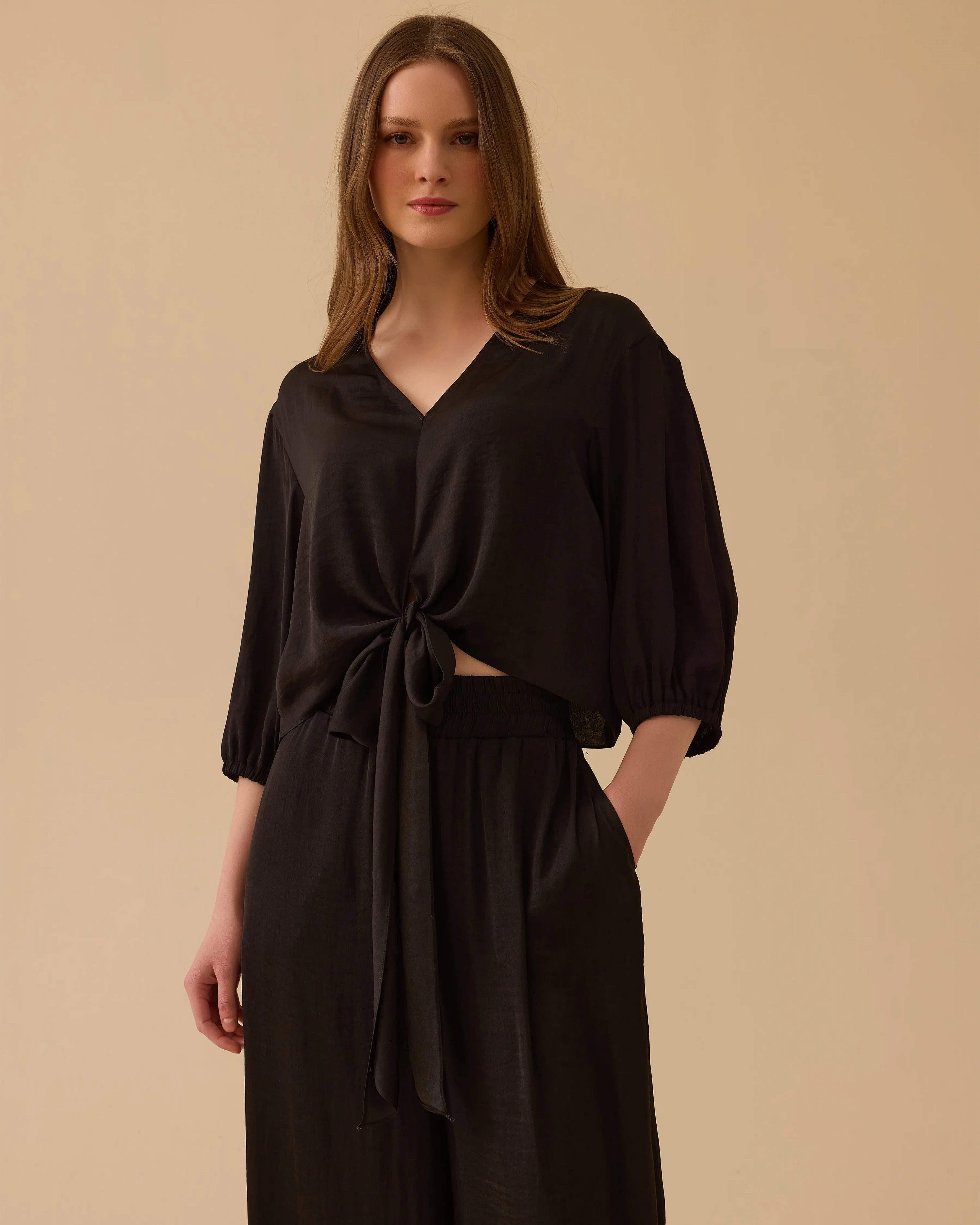 SEÇİL BLUZ 1810022 - SİYAH