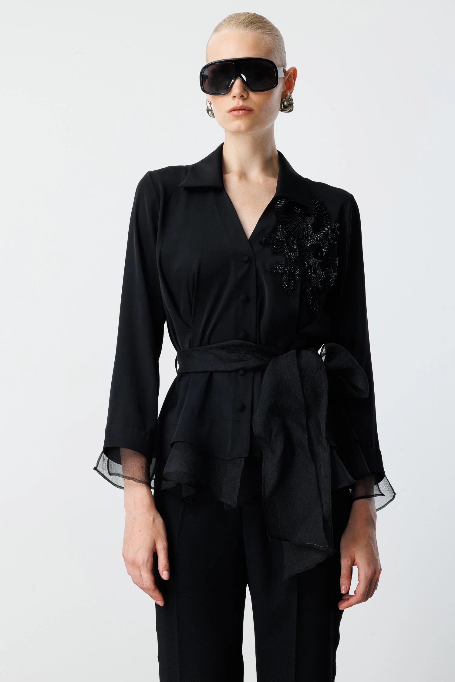 MODAİLGİ GÖMLEK 10019 - SİYAH