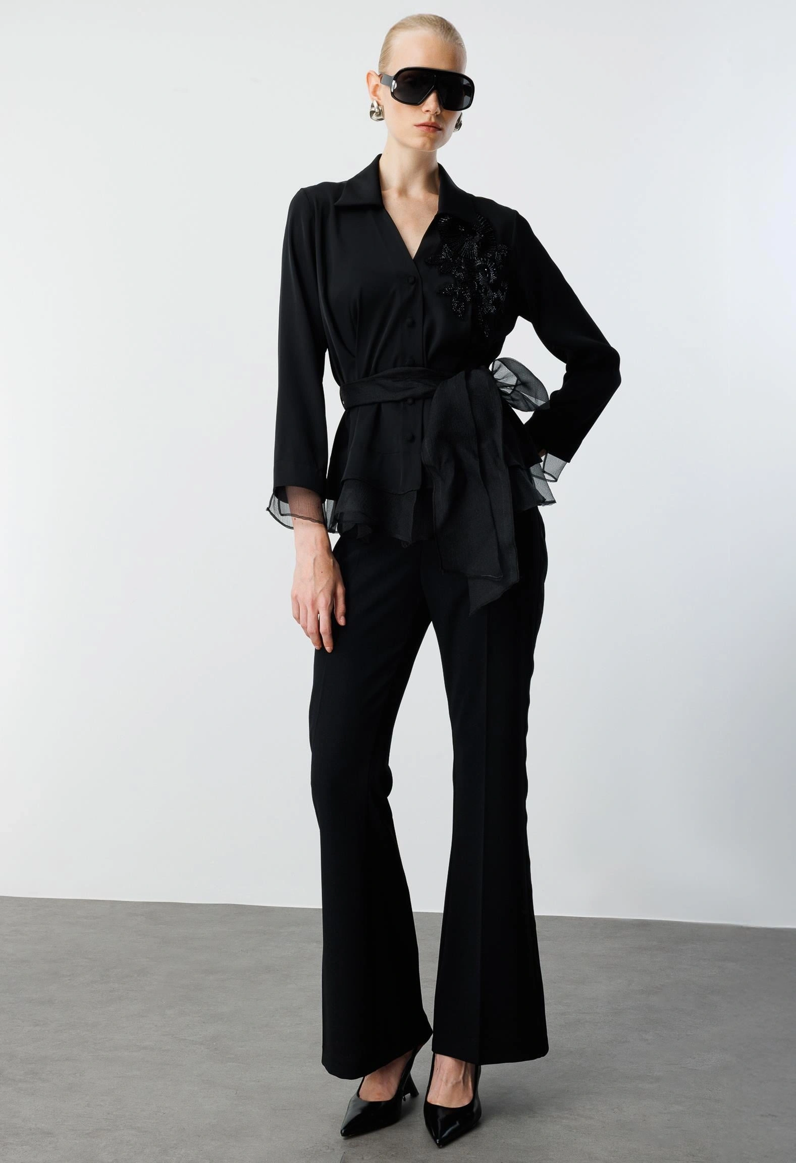 MODAİLGİ GÖMLEK 10019 - SİYAH