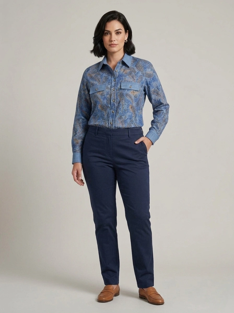 FLAŞ GÖMLEK 1153 - İNDİGO