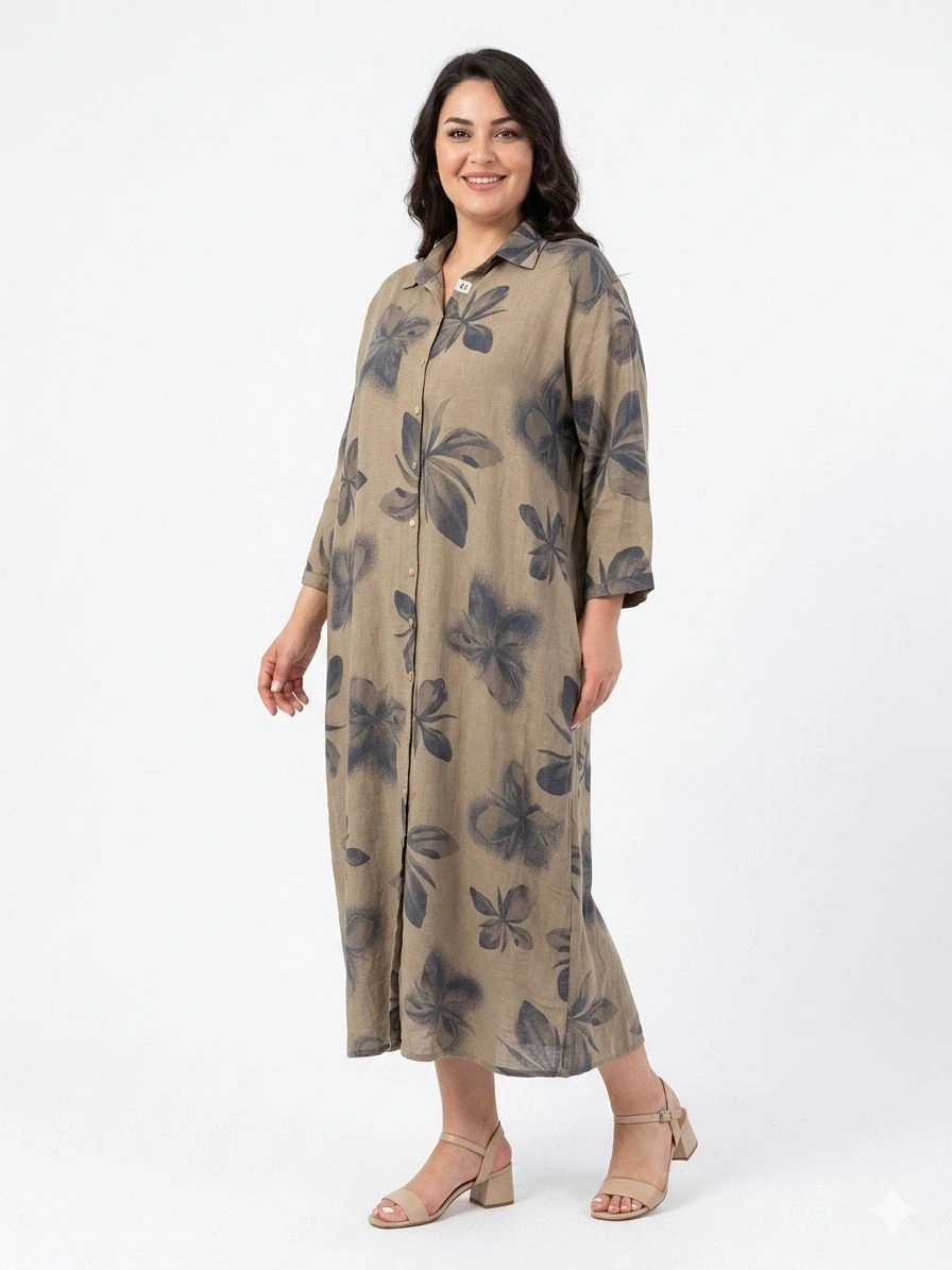 KHAOS ELBİSE 114 - KAHVE