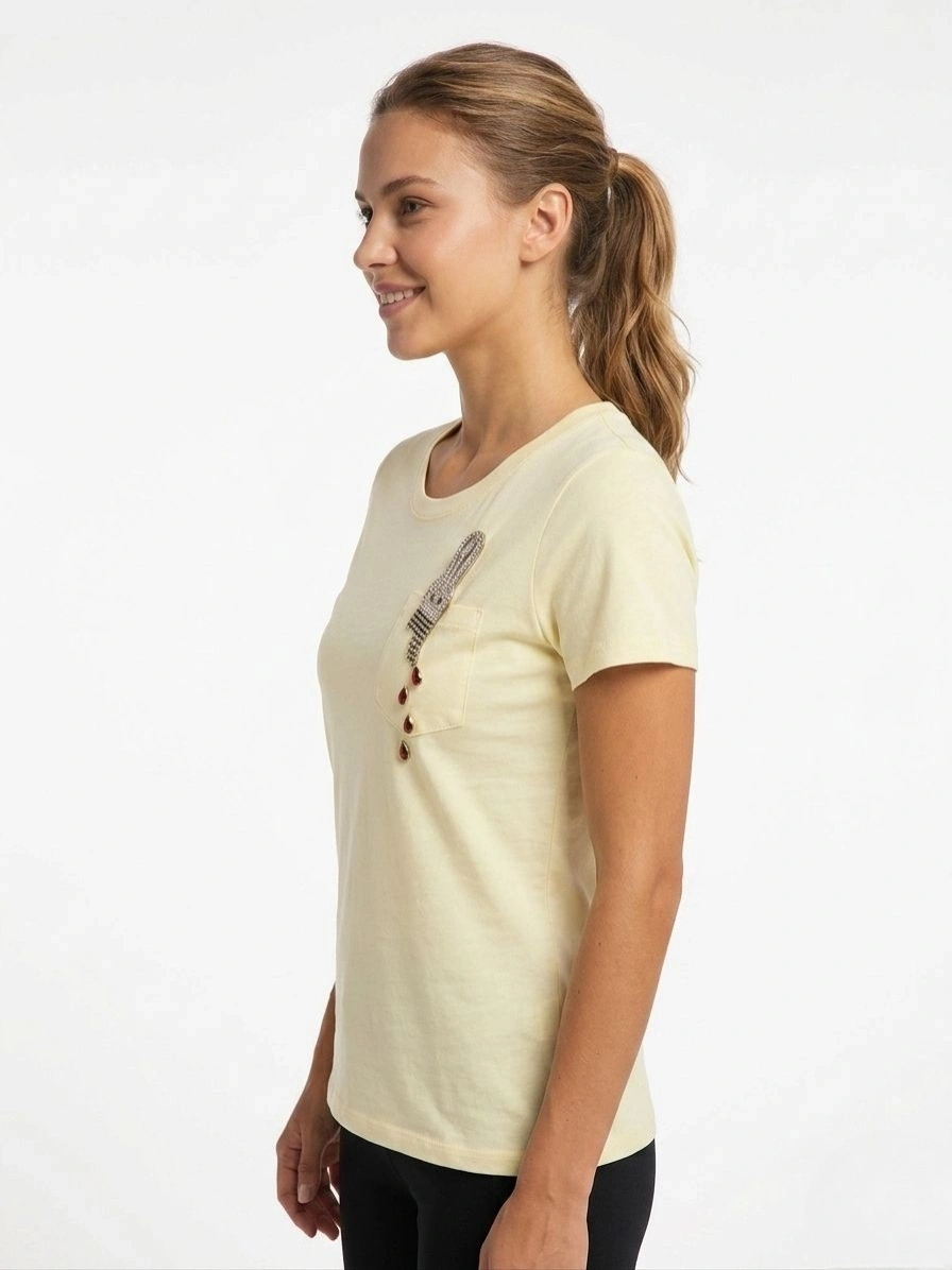 VEDİ TSHIRT 7079 - SARI