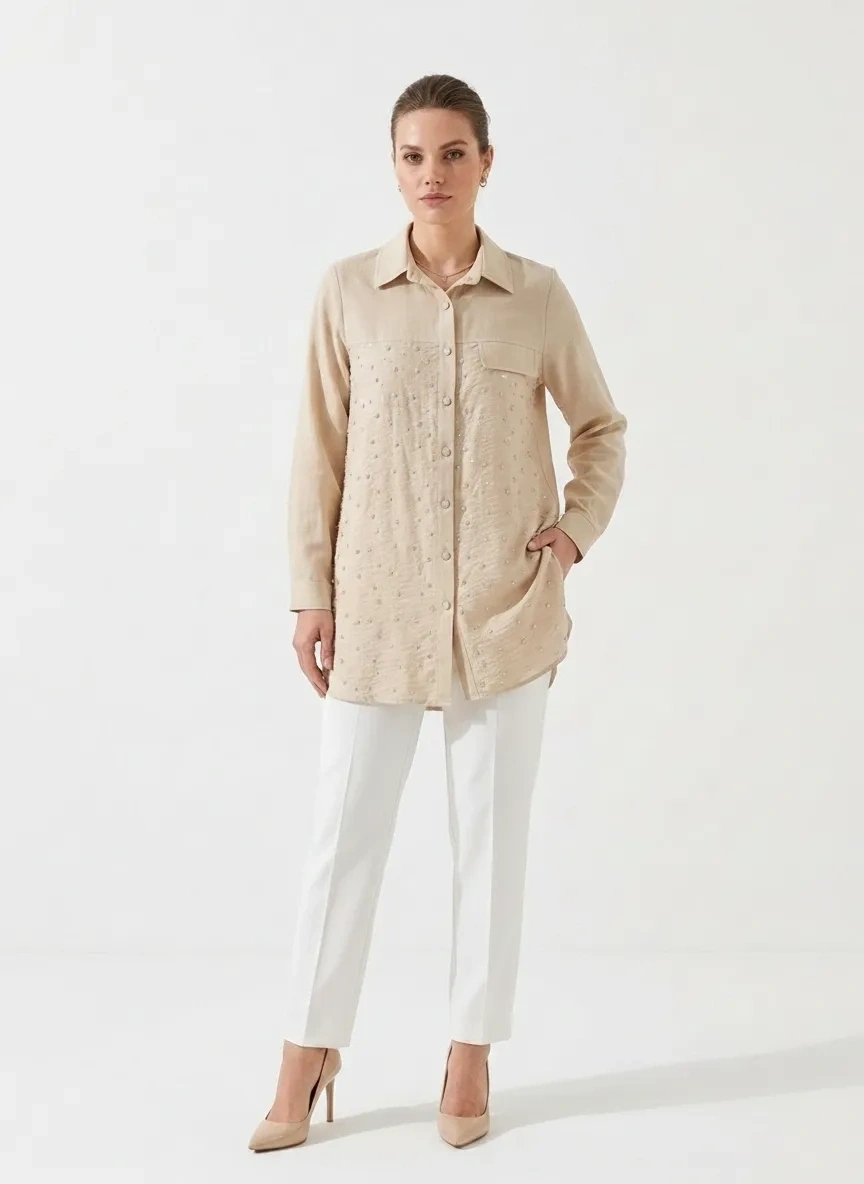 FUATGÜRSEN TUNİK 5346 - BEJ