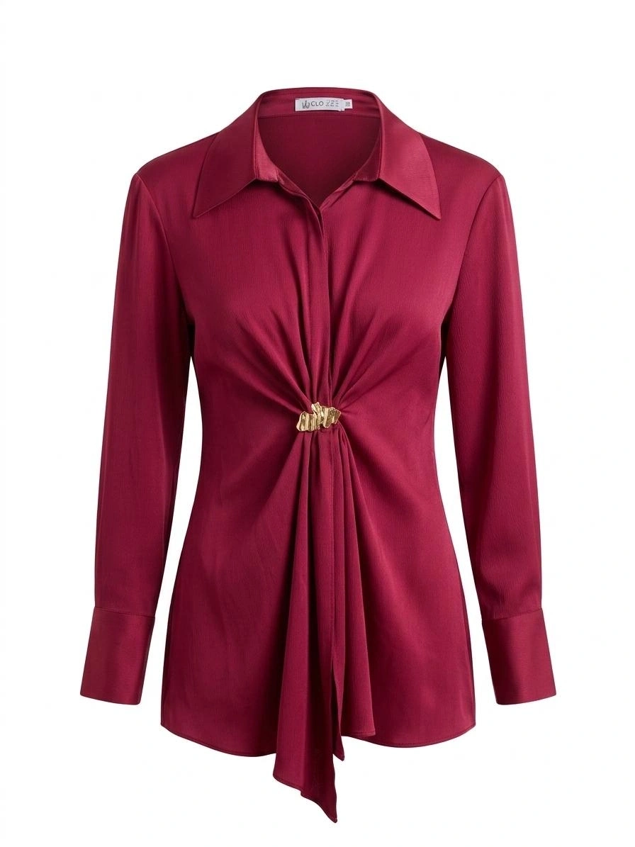CLİO BLUZ 2398 - BORDO