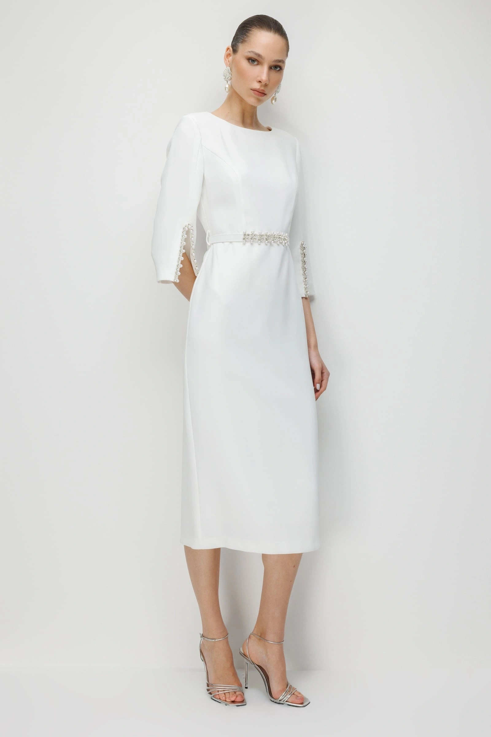 MODAİLGİ ELBİSE 60031 - EKRU