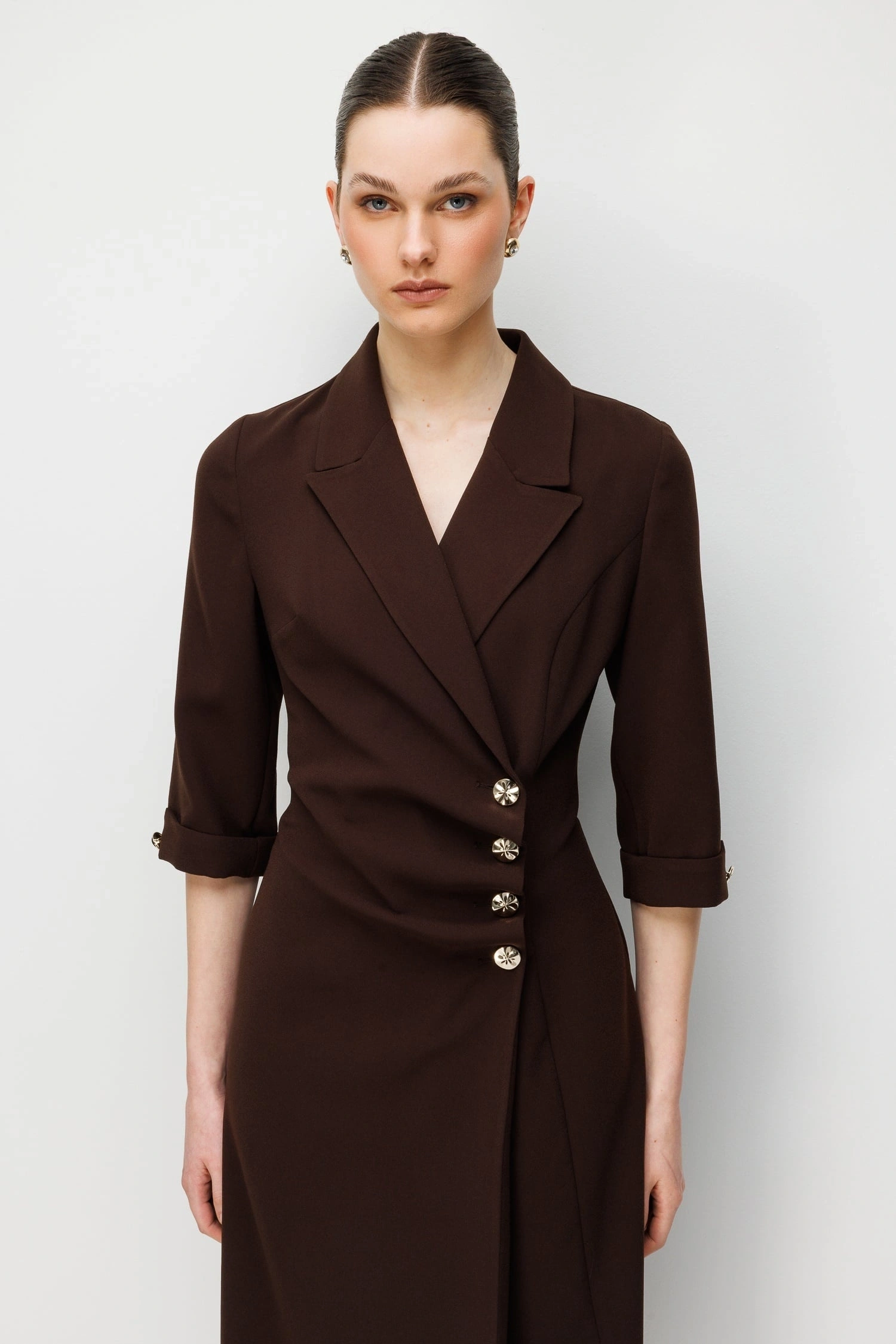 MODAİLGİ ELBİSE 60027 - KAHVE
