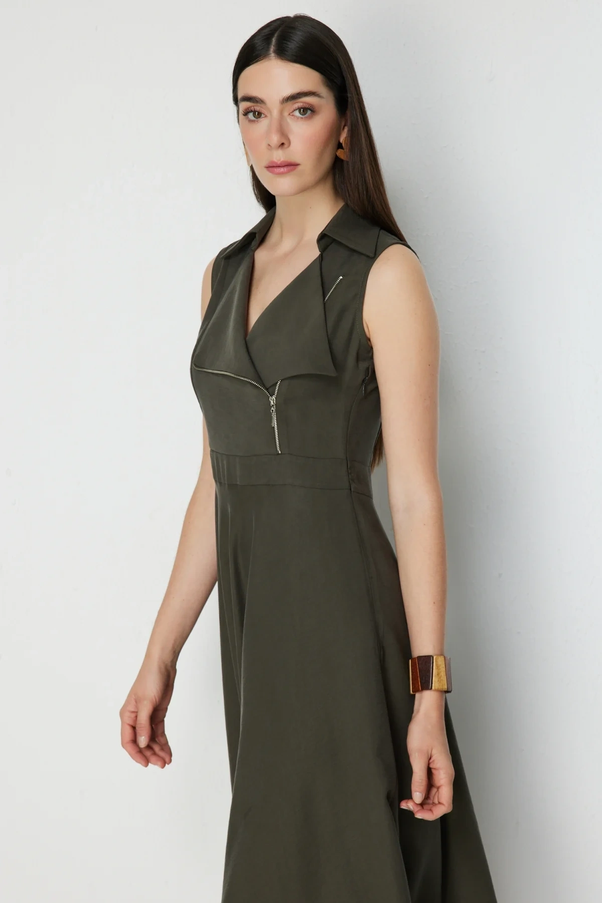 Mİ ELBİSE 80406 - HAKİ