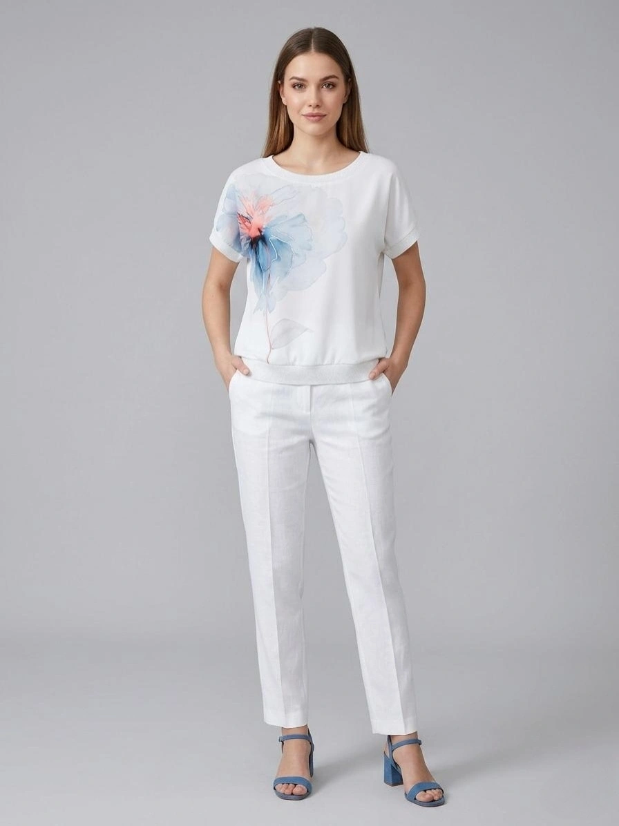 VEDİ BLUZ 7114 - BEYAZ