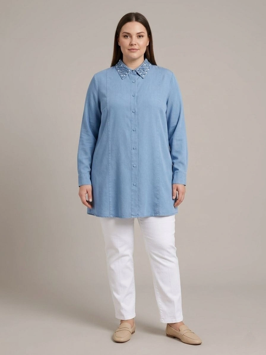 SEDNA TUNİK 7027 - MAVİ