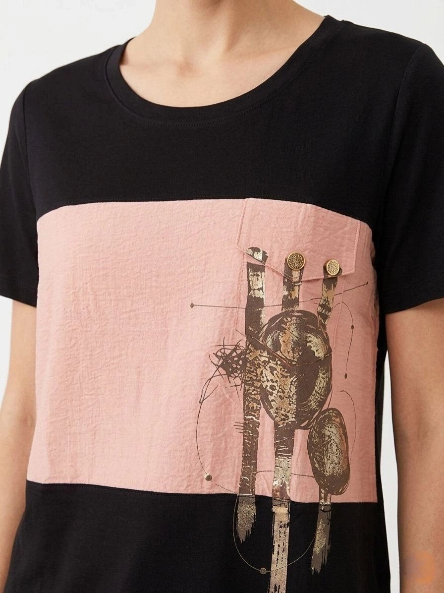 VEDİ TSHIRT 7093 - SİYAH