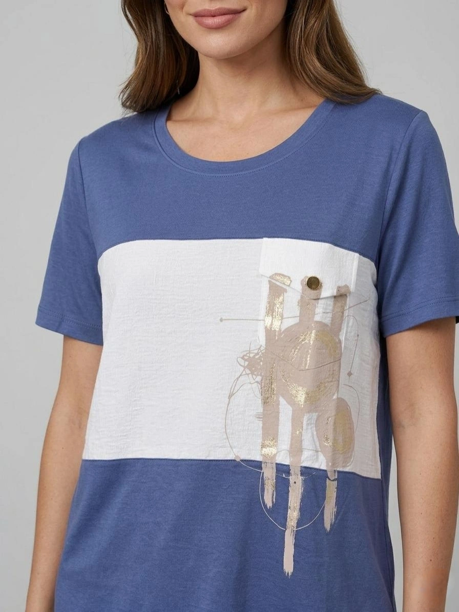 VEDİ TSHIRT 7093 - İNDİGO