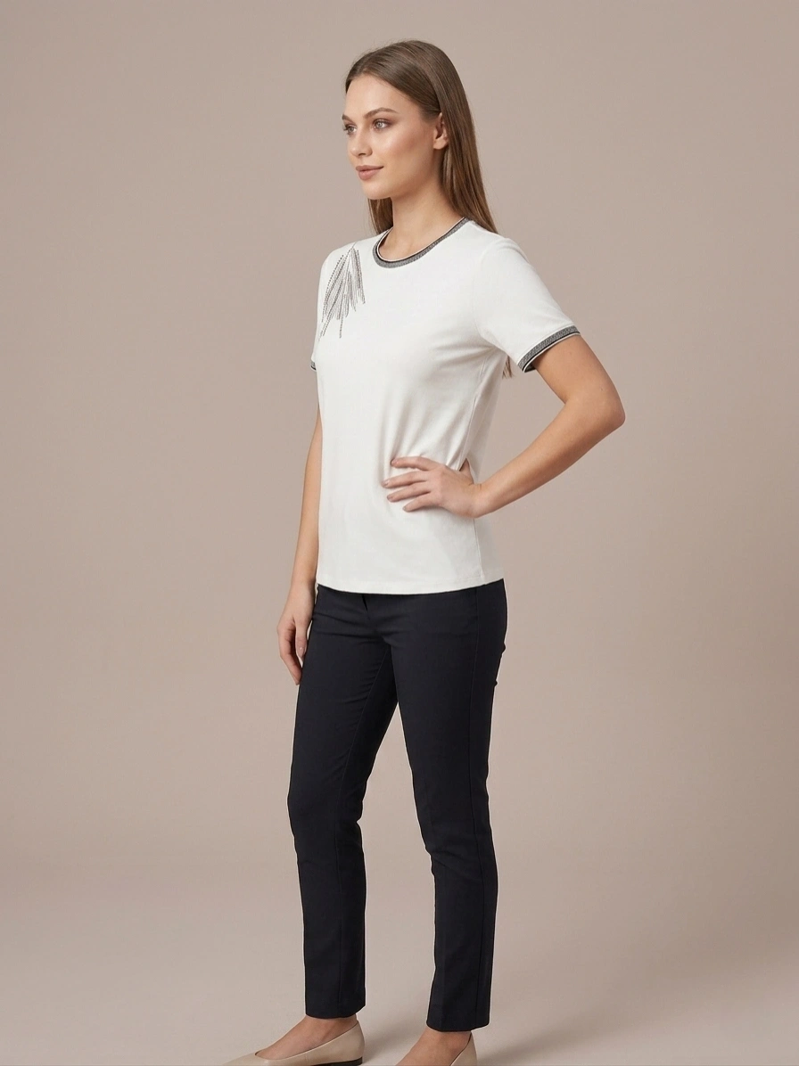 ANGORA BLUZ A110 - EKRU