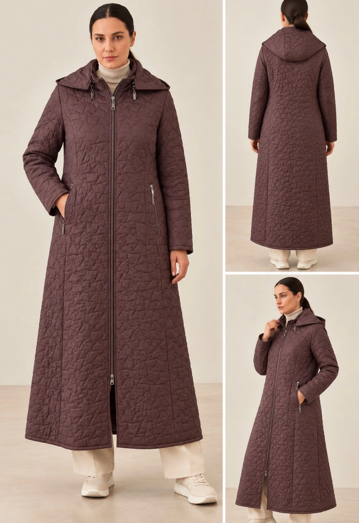 BERRİN YILDIZ MANTO 8670 - KAHVE