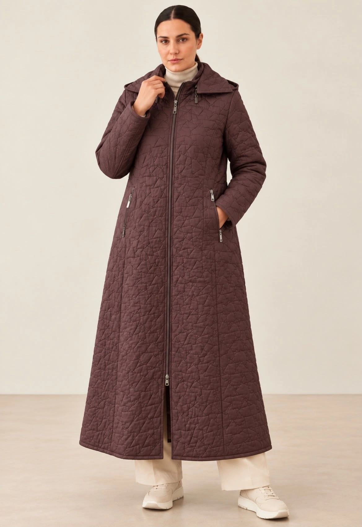 BERRİN YILDIZ MANTO 8670 - KAHVE