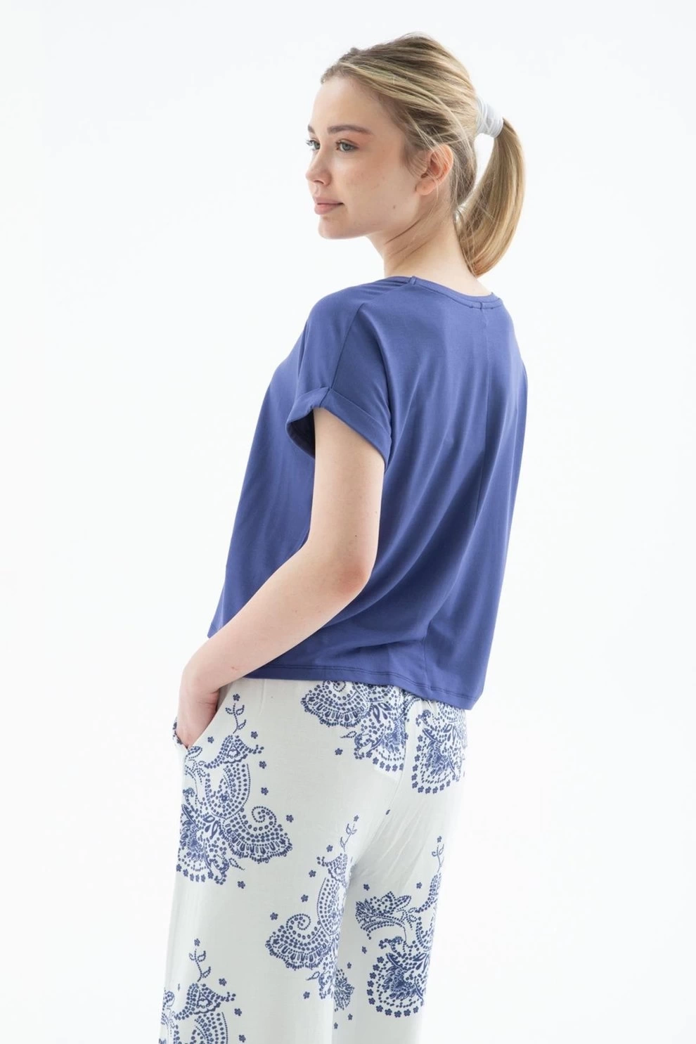 FASHION BLUZ 519K - İNDİGO