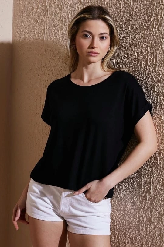 FASHION BLUZ 519K - SİYAH