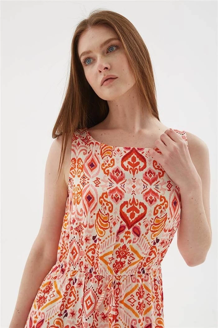 FASHION ELBİSE 154K - EKRU