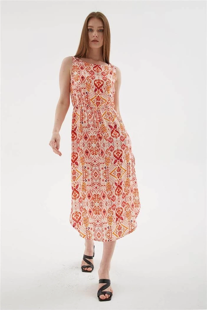 FASHION ELBİSE 154K - EKRU