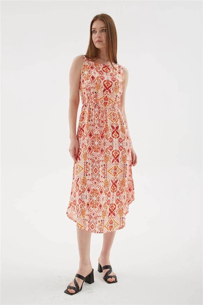FASHION ELBİSE 154K - EKRU