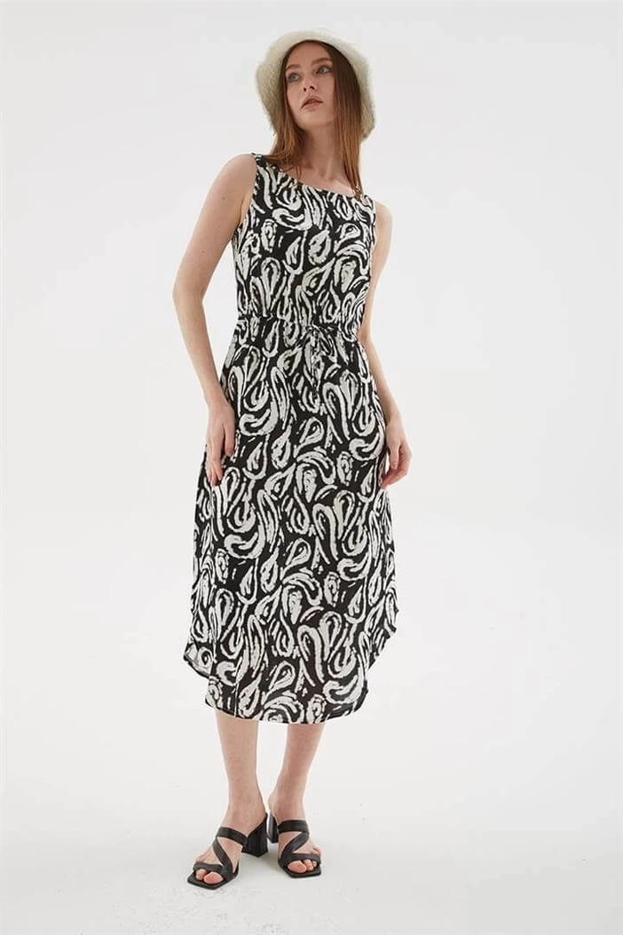 FASHION ELBİSE 154K - SİYAH