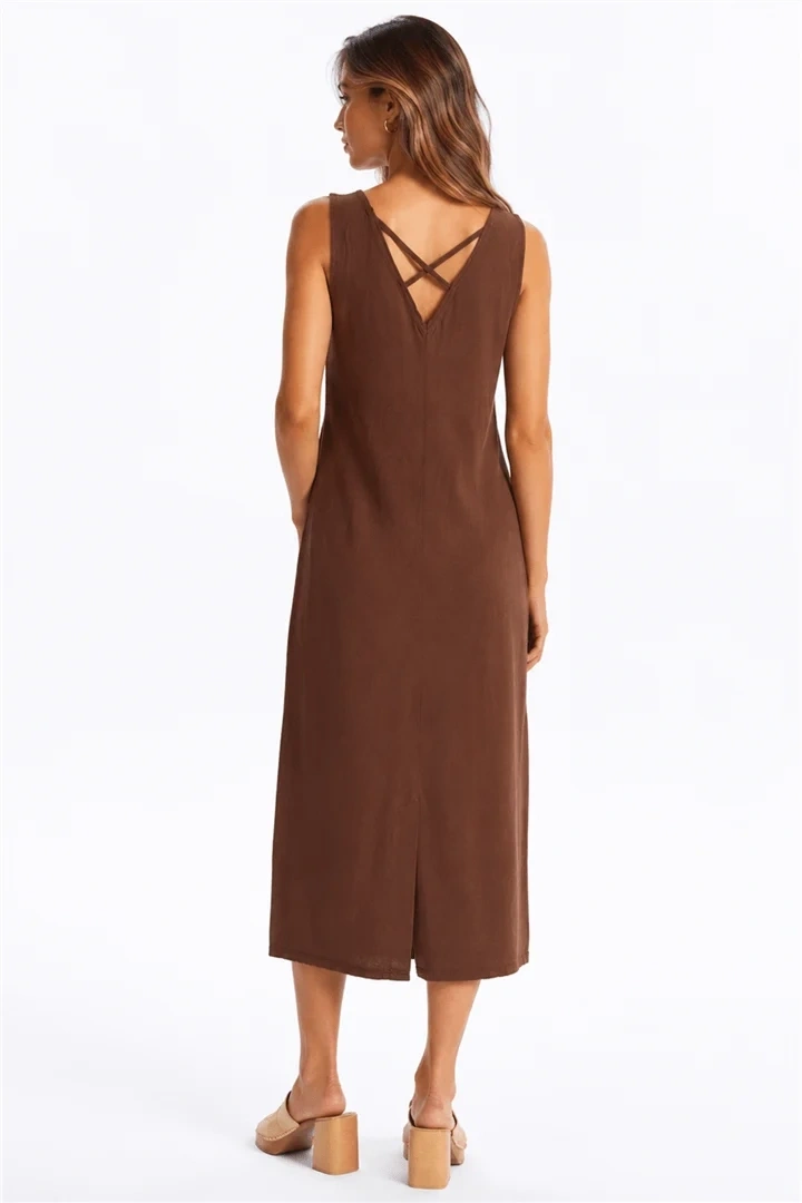 FASHION ELBİSE 378K1 - KAHVE