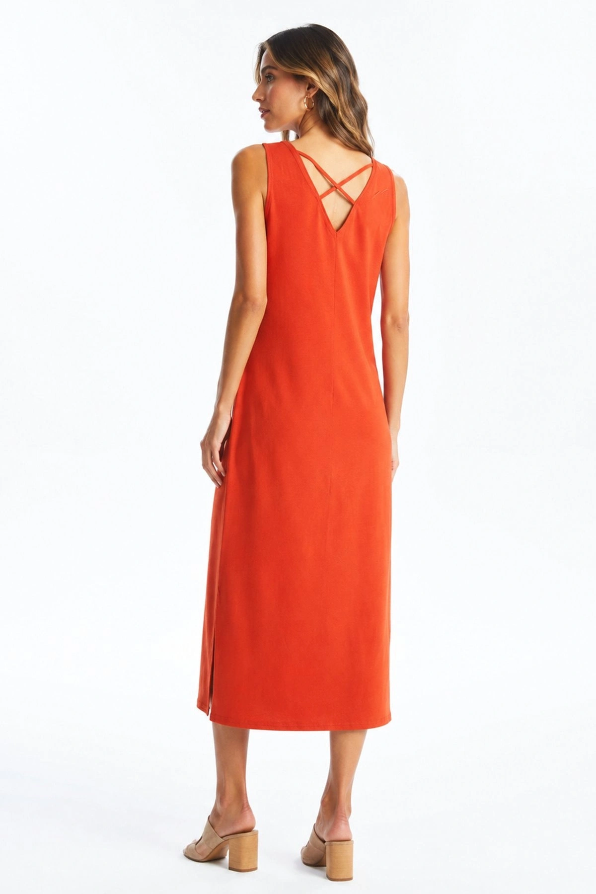 FASHION ELBİSE 378K1 - KİREMİT