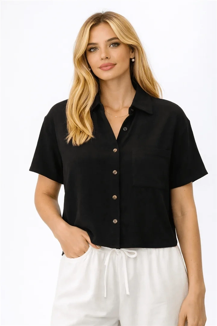 FASHION GÖMLEK 0022K - SİYAH
