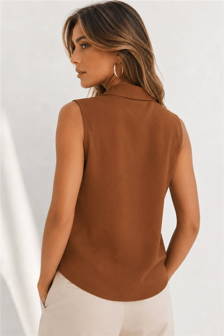 FASHION GÖMLEK 369K - KAHVE