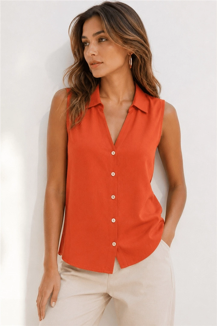 FASHION GÖMLEK 369K - KİREMİT