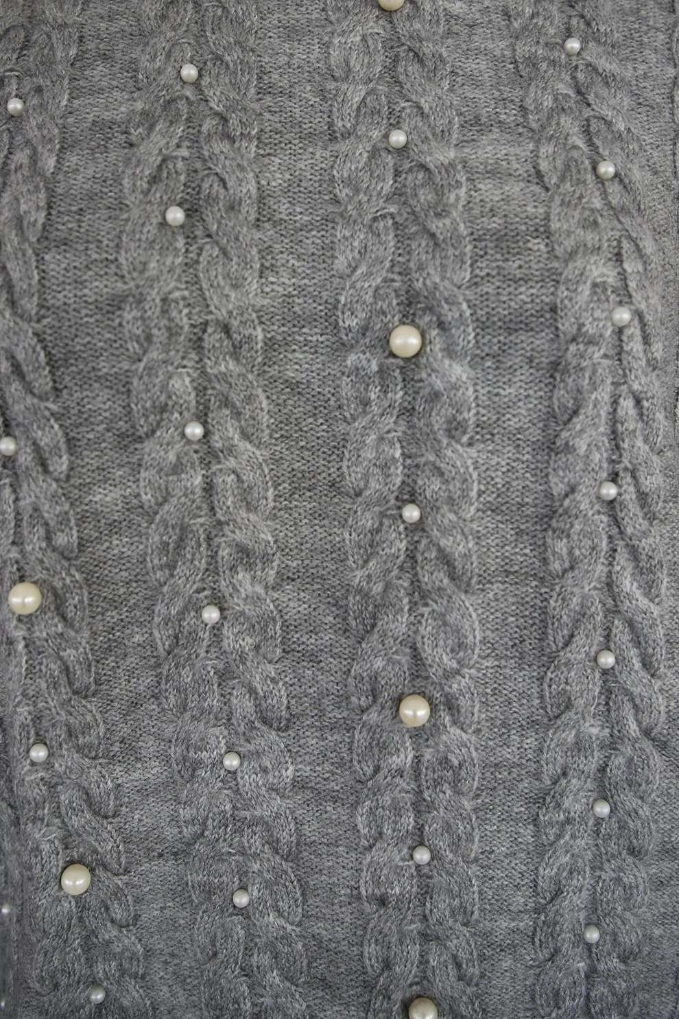 FASHION İNCİLİ KAZAK 0144K1 - GRİMLNJ