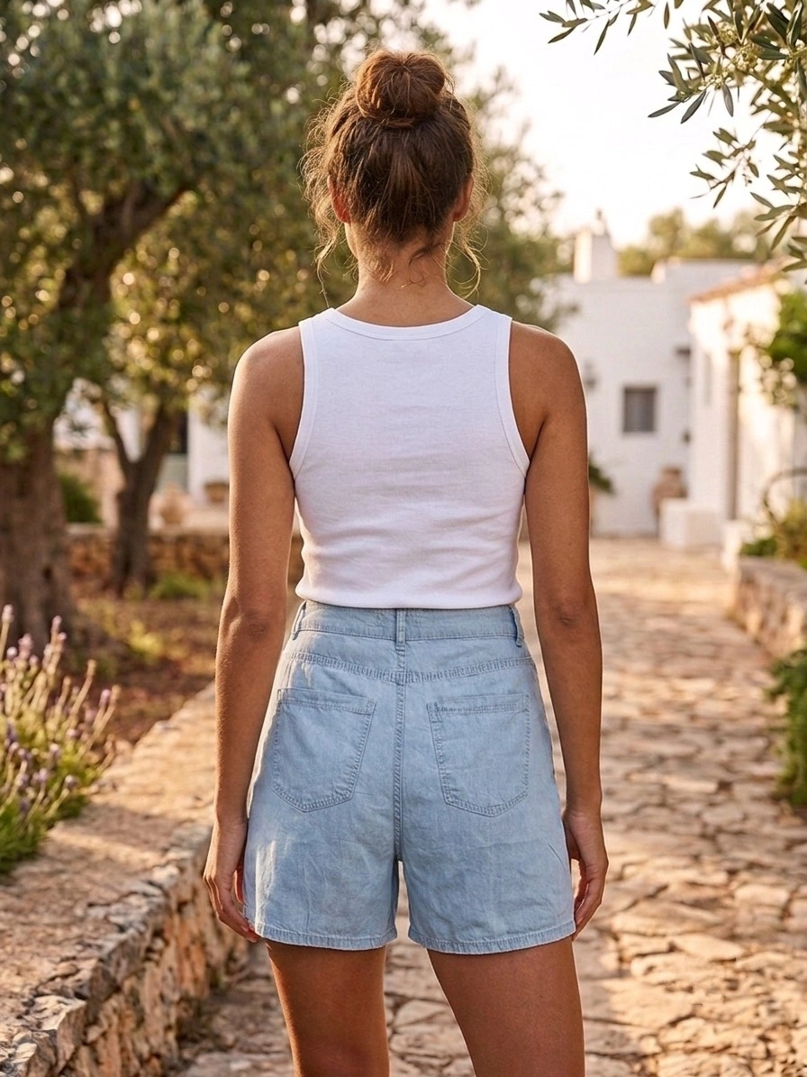 FASHION ŞORT 383K1 - MAVİ