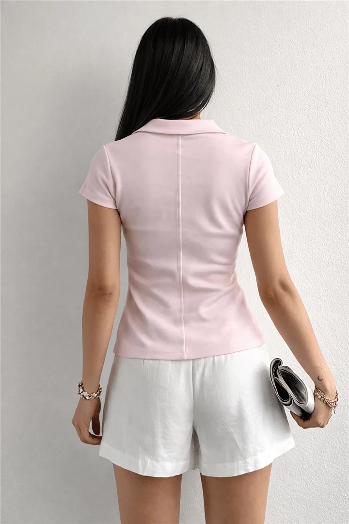 FASHION TSHIRT 332K - PEMBE