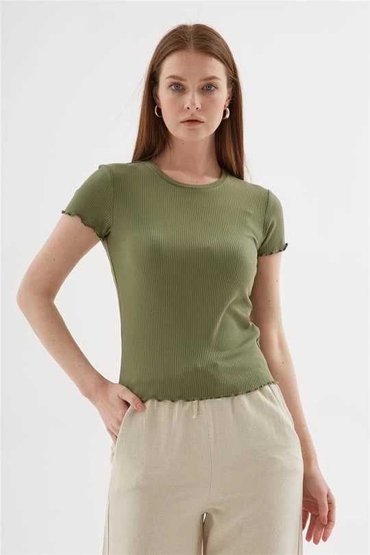 FASHION TSHIRT 444K1 - HAKİ