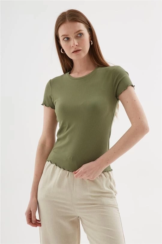FASHION TSHIRT 444K1 - HAKİ