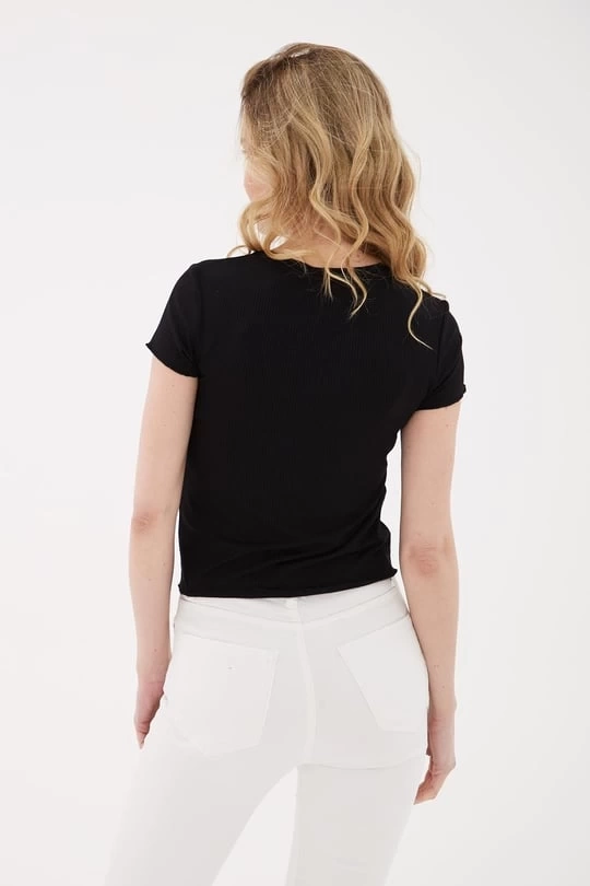 FASHION TSHIRT 444K1 - SİYAH